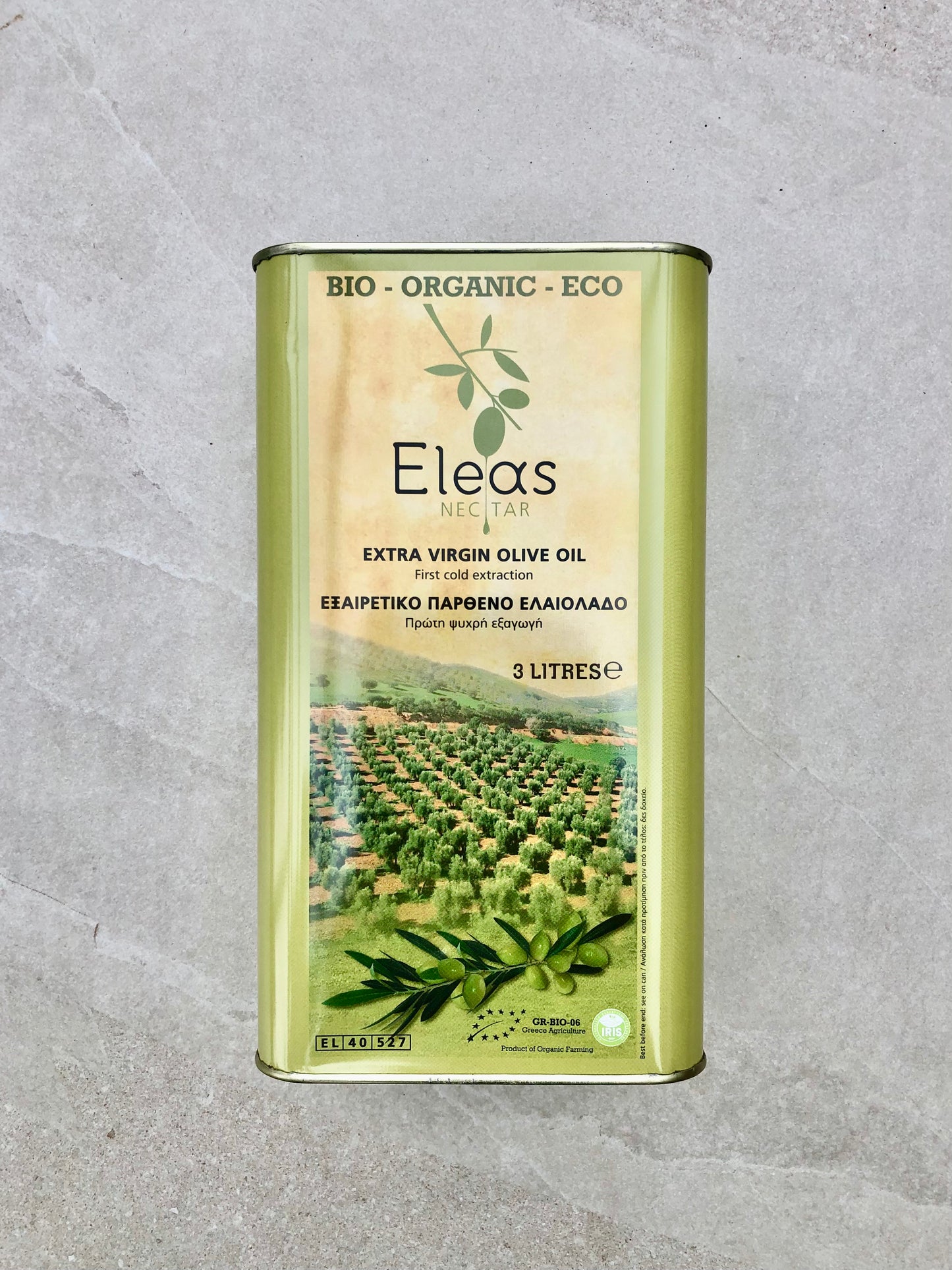 Eleas 3 L – Bio-Olivenöl extra vergine – traditionell, sehr lecker, gut für die Umwelt