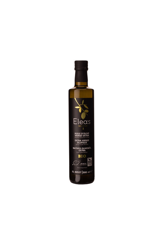 Eleas 500 ml - Biologische Extra Vergine Olijfolie - ambachtelijk, erg lekker, goed voor milieu