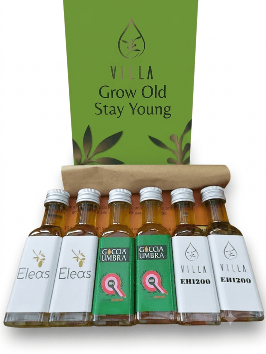 Tasting Set - proef de lekkerste olijfolies - VILLA-EVOO