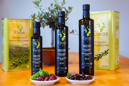 Eleas 750 ml - Biologische Extra Vergine Olijfolie - ambachtelijk, erg lekker, goed voor milieu - VILLA - EVOO