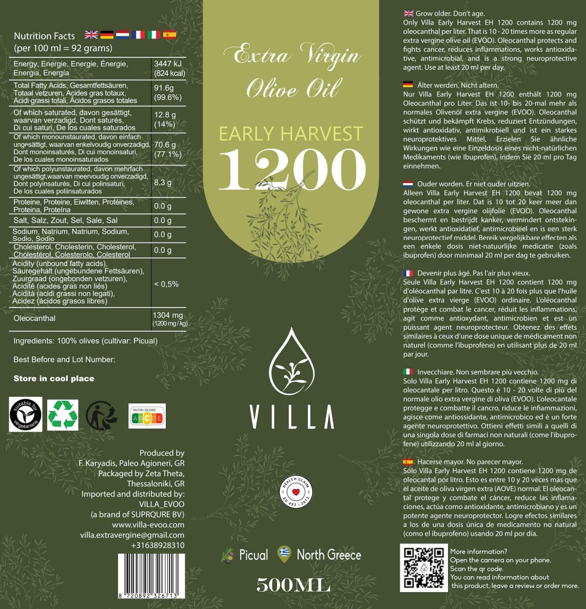 VILLA EH1200 - VILLA - EVOO