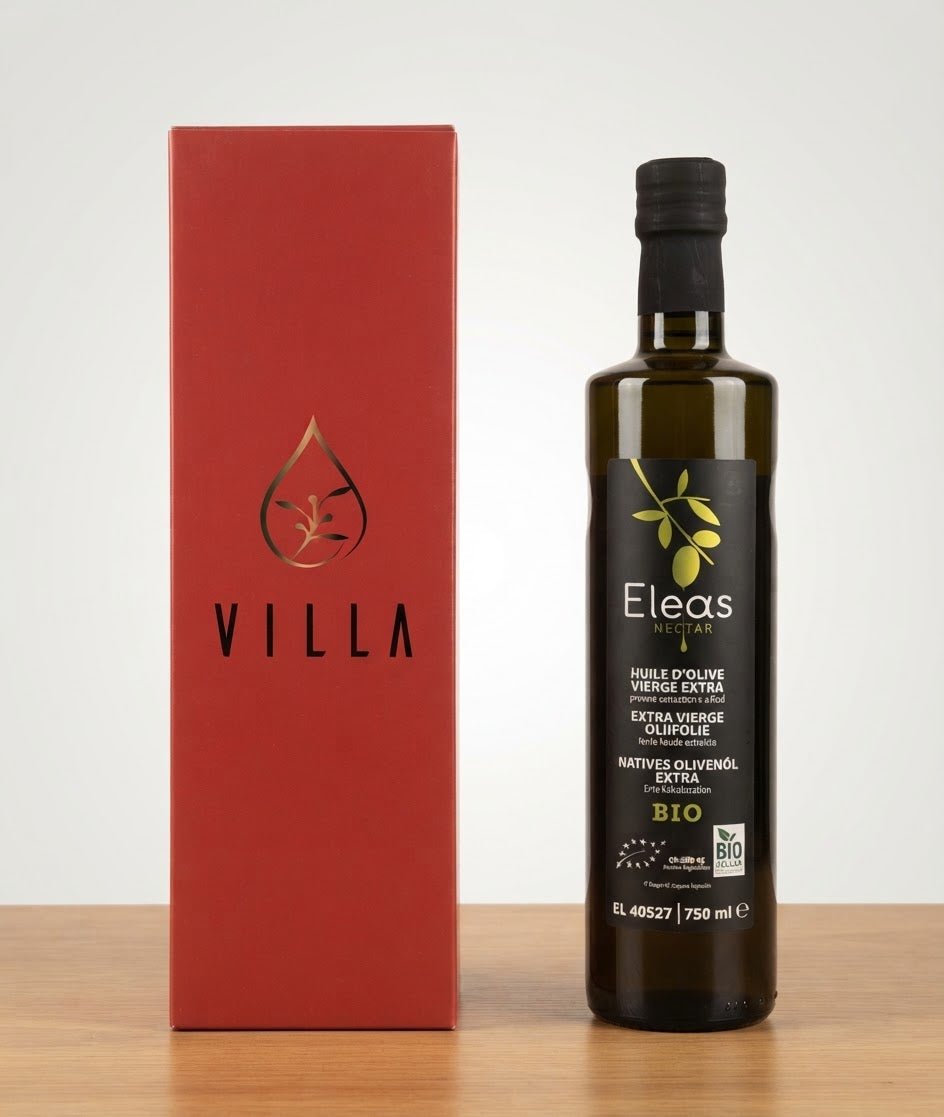 Eleas 750 ml - Biologische Extra Vergine Olijfolie - VILLA-EVOO