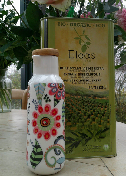 Eleas 3 L - Biologische Extra Vergine Olijfolie - ambachtelijk, erg lekker, goed voor milieu - VILLA - EVOO