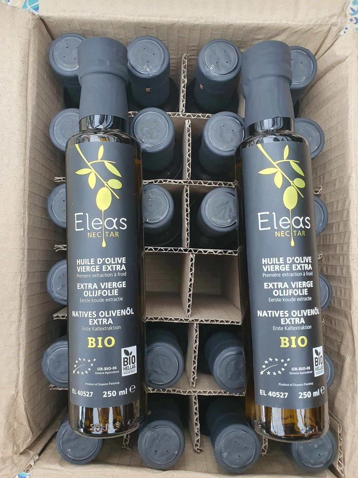 Eleas tafelmodel 250ml biologische extra vergine olijfolie - VILLA - EVOO