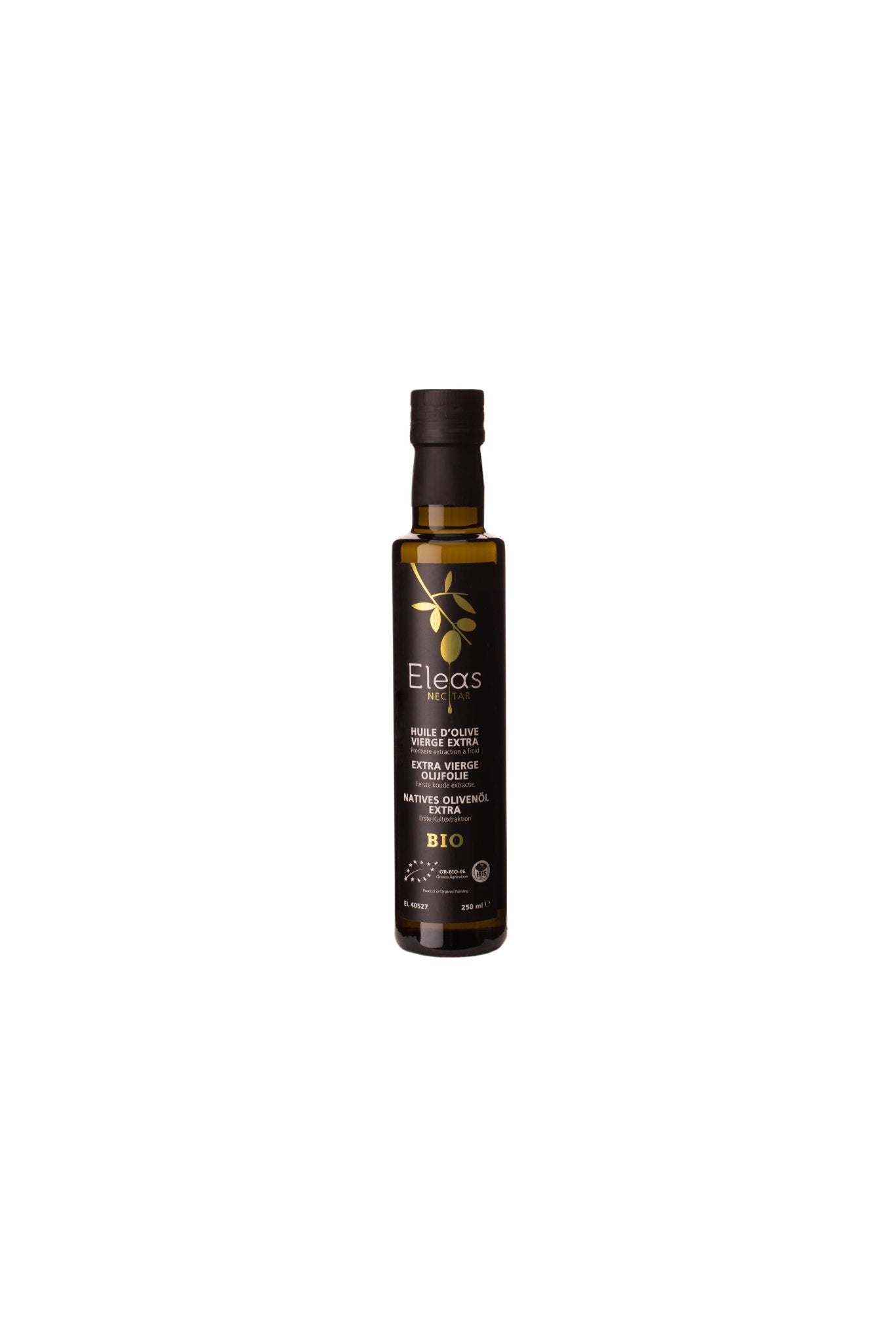 Eleas tafelmodel 250ml biologische extra vergine olijfolie - VILLA - EVOO